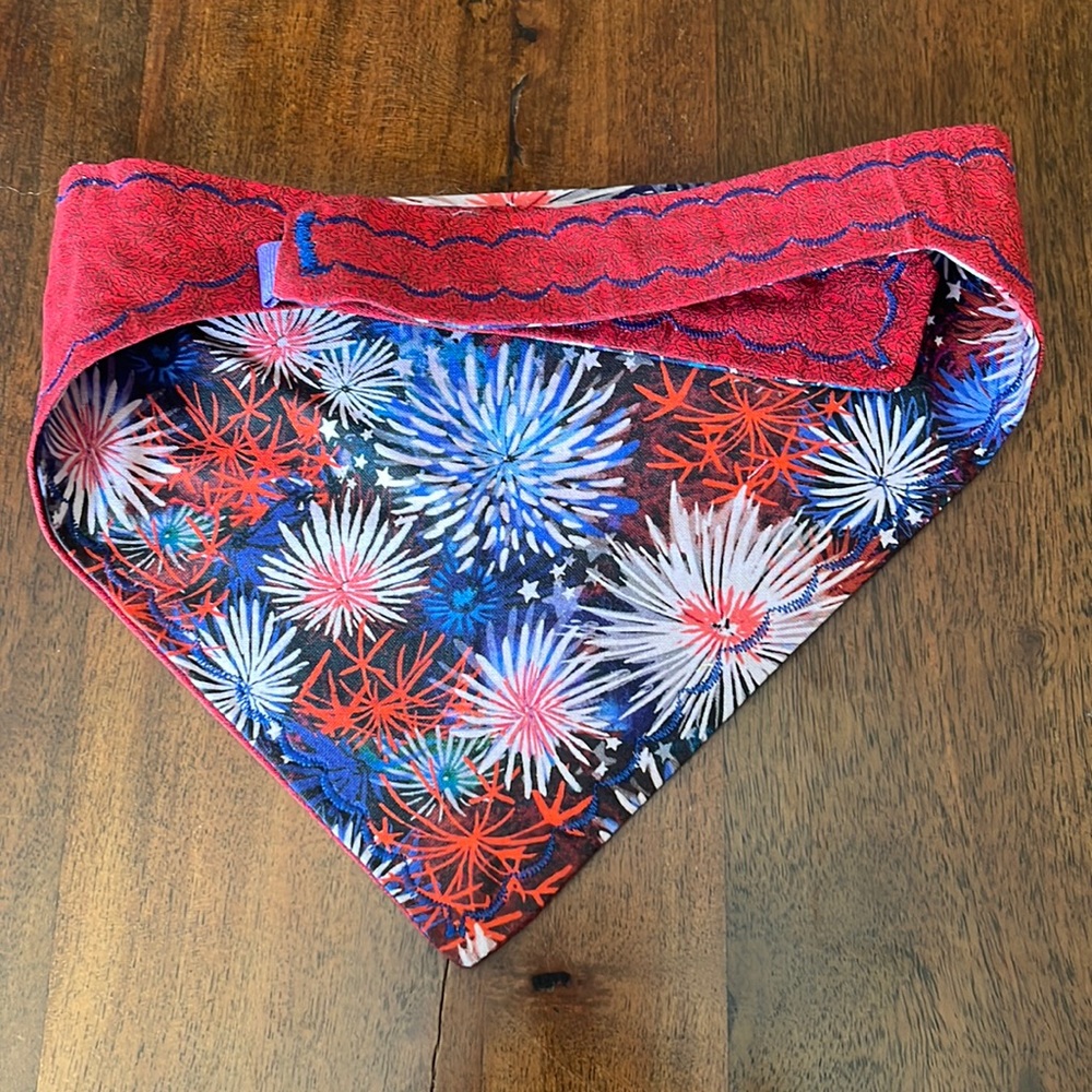 Patriotic dog bandanna